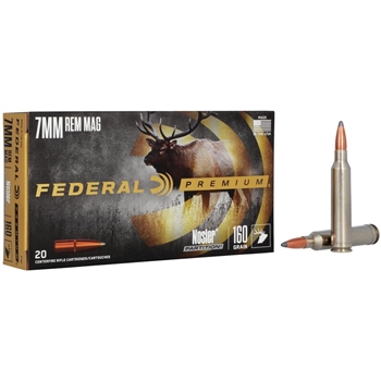 Federal Premium - 7mm Rem Mag - 160 gr. - Nosler Partition - 20 CT - P7RF